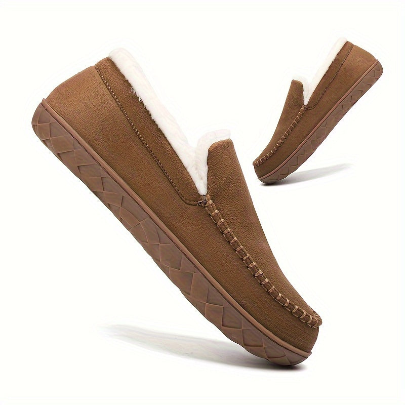 Warme Heren Pantoffels – Comfortabele en Antislip Loafers Sloffen