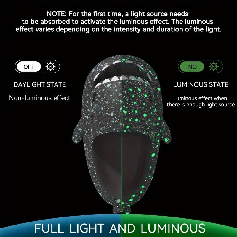 Glow in the Dark Haai Slippers – Comfortabele Antislip Sloffen