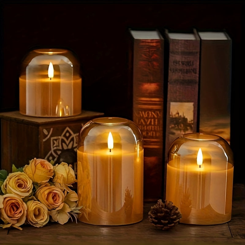 Set van 3 Luxe LED Kaarsen – Met Timer & Afstandsbediening