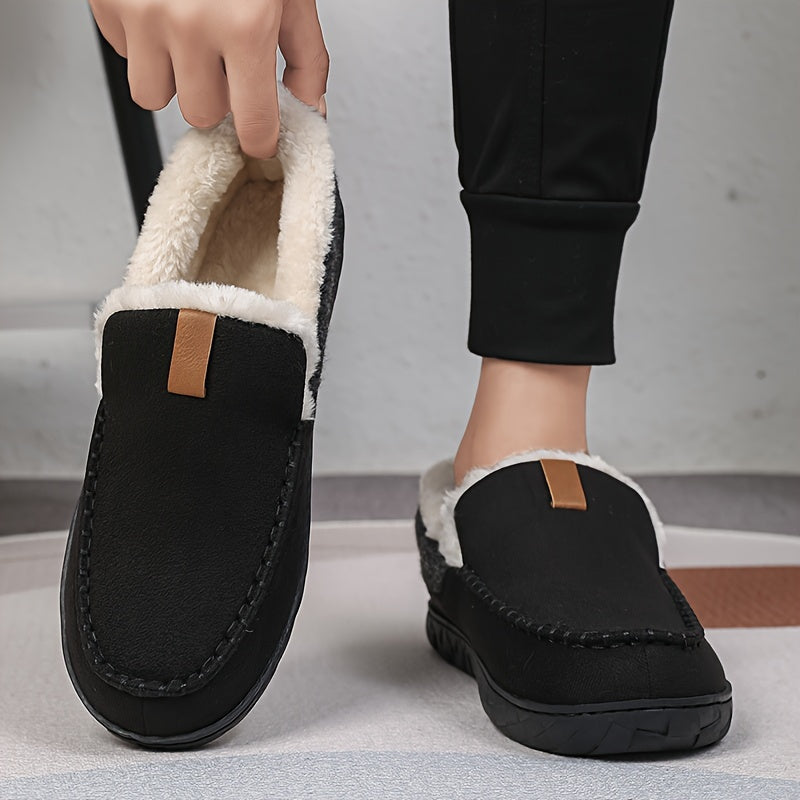 Loafers Pantoffels Heren – Schapenwollen Winter Sloffen