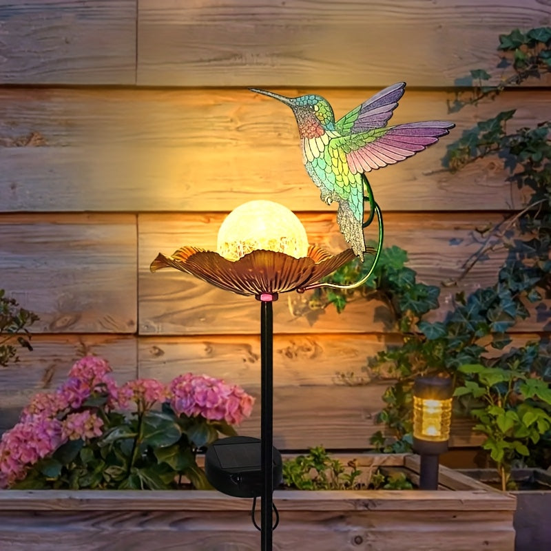 Solar Tuinlamp Kolibrie – Zonne Energie Tuinverlichting met LED Decoratie