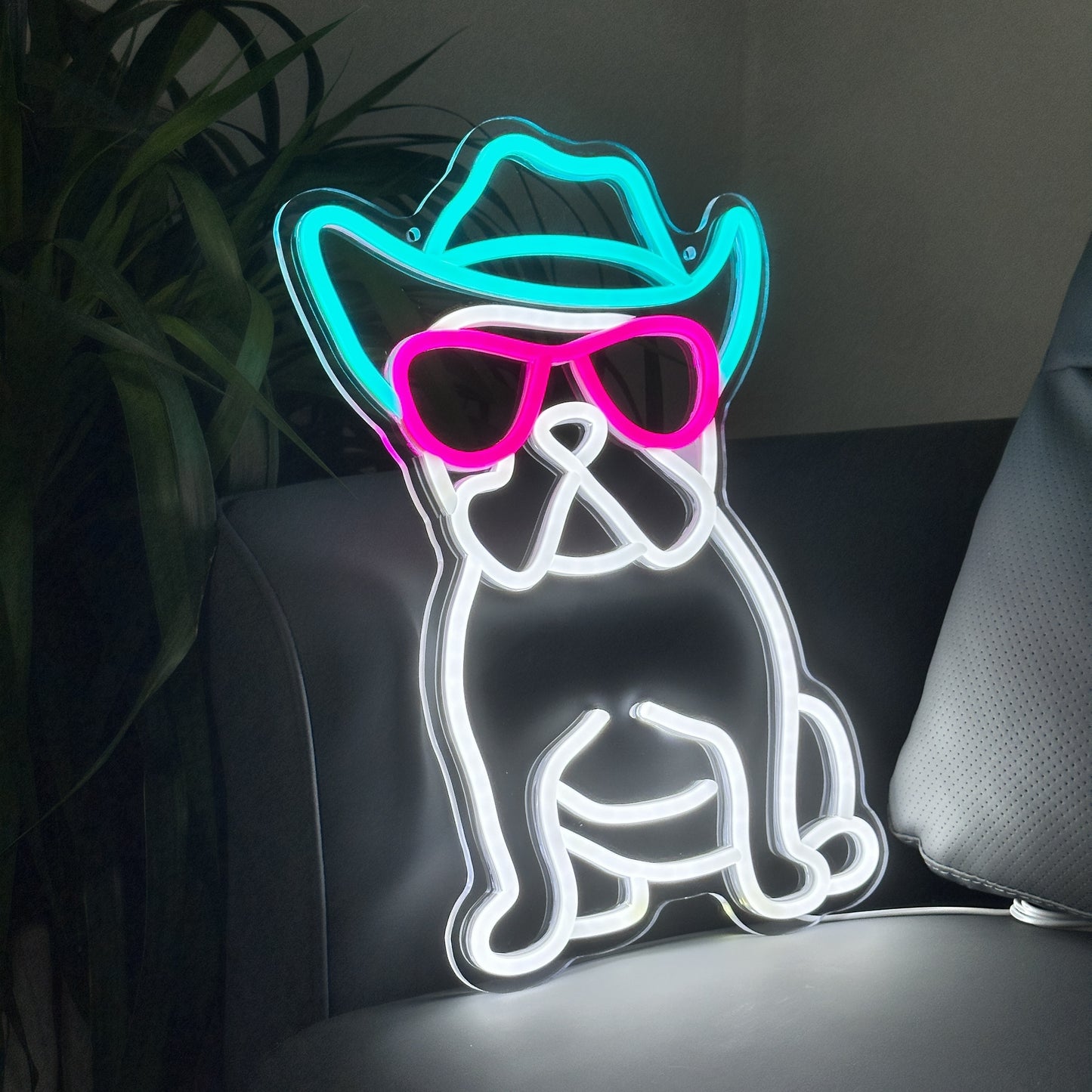 Franse Bulldog LED Neon Verlichting