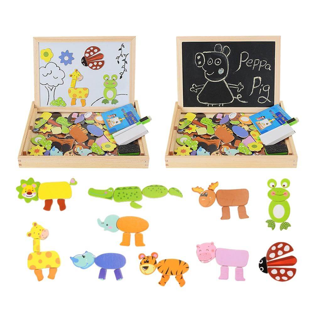 Magnetisch Teken- en Puzzelbord – Educatief Speelgoed voor Kinderen
