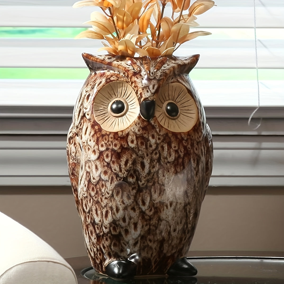 Keramische Uil Vaas – Unieke Herfstdecoratie