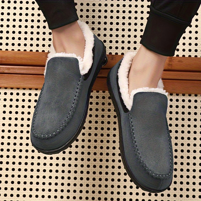 Warme Heren Pantoffels – Comfortabele en Antislip Loafers Sloffen
