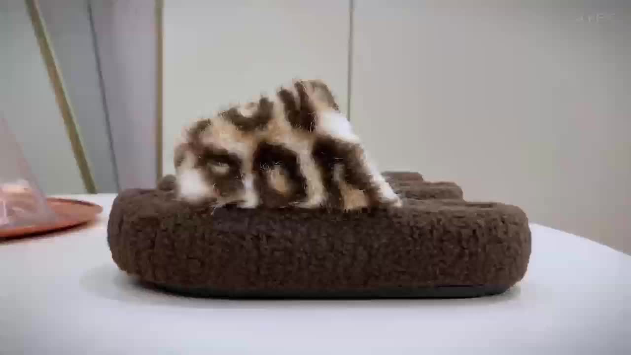 Leopard Fluffy Pantoffels – Warme Luipaard Sloffen voor Dames