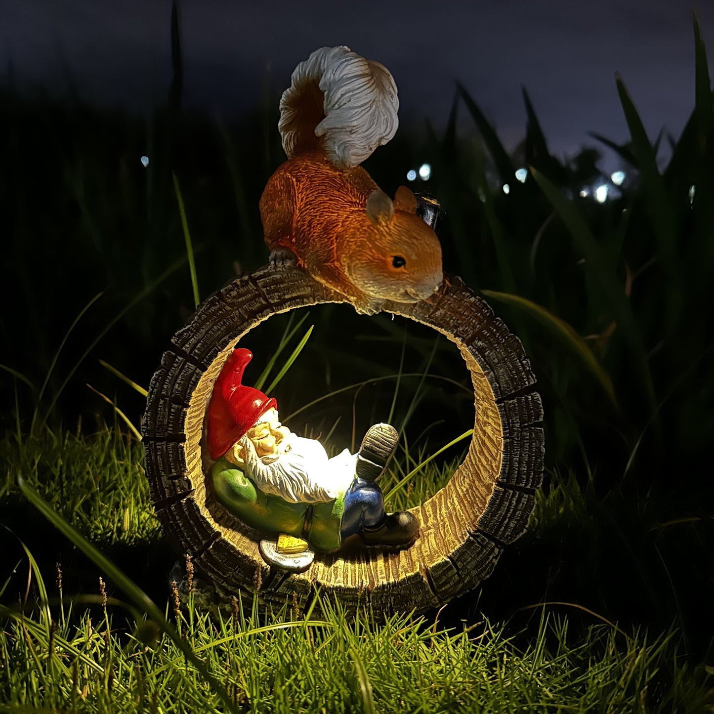 Solar Tuinbeeld Kabouter – LED Buitenlamp op Zonne-energie