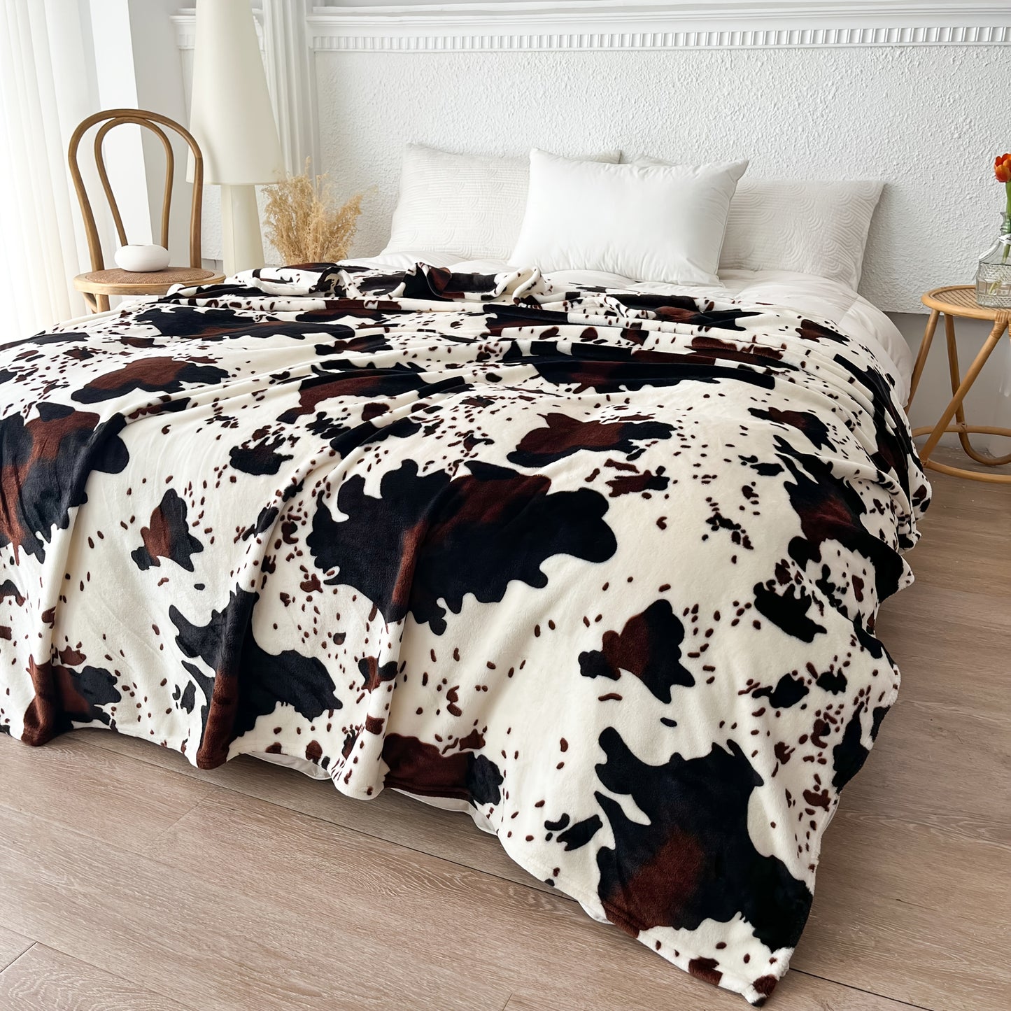 Koeienprint Deken – Zacht & Warm Fleece Plaid