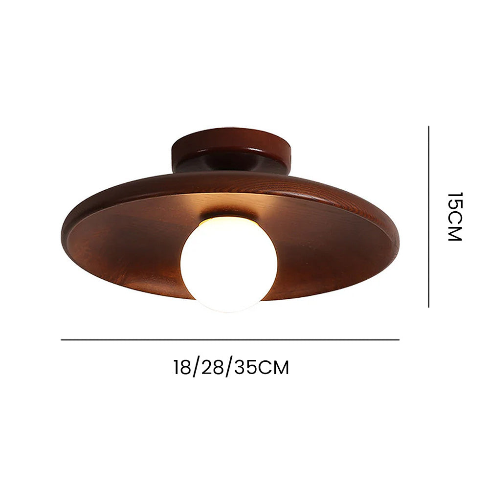 Nordic Houten Plafondlamp – Moderne Design Plafondverlichting