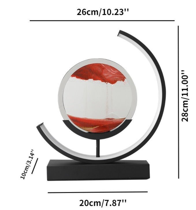 Zandkunst Lamp – LED Tafellamp met Bewegend Zand en Modern Design
