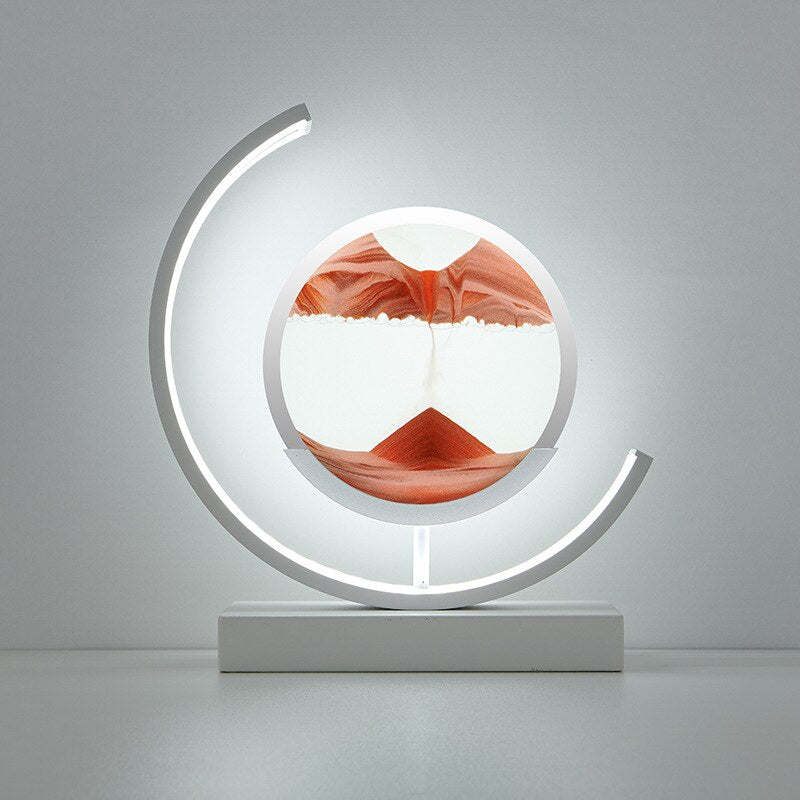 Zandkunst Lamp – LED Tafellamp met Bewegend Zand en Modern Design