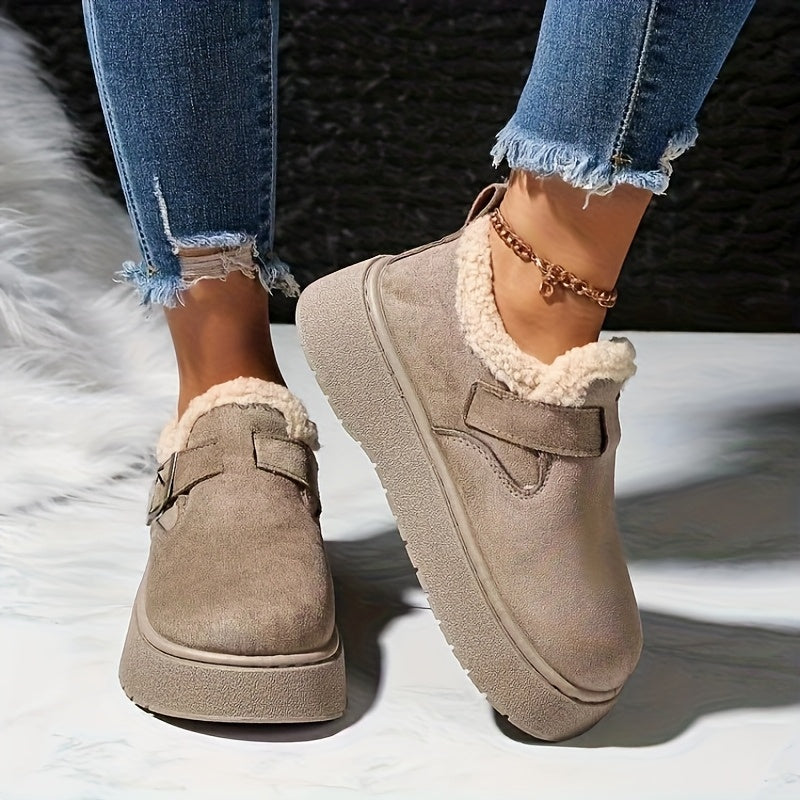 Winter Schoenen Dames – Warm Fleece Gevoerd & Antislip Zool