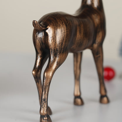 Bronzen Herten Beelden Set – Decoratie voor Huis & Feestdagen