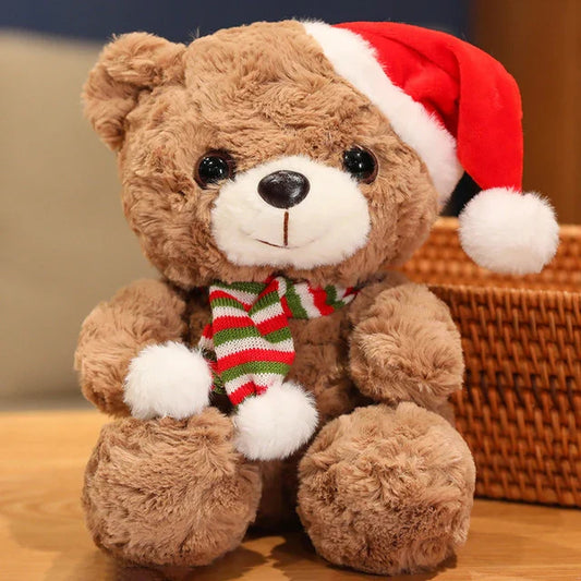 Kerst Knuffel – Schattige Pluche Beer in Wit of Bruin