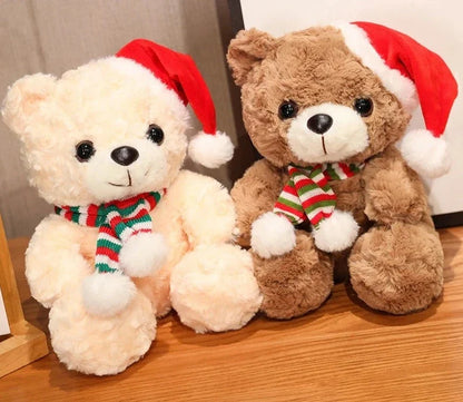 Kerst Knuffel – Schattige Pluche Beer in Wit of Bruin