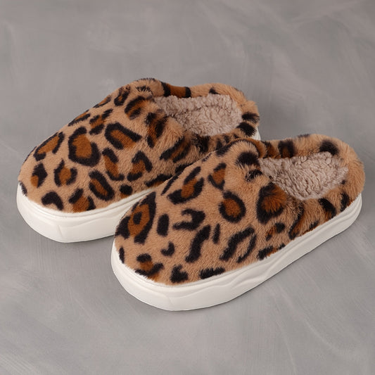 Schattige Dierenprint Slippers vrouwen - Warme winter sloffen