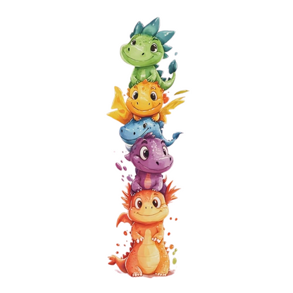 Dino Muursticker – Speelse Decoratie voor Kinderkamer