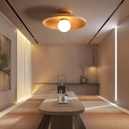 Nordic Houten Plafondlamp – Moderne Design Plafondverlichting