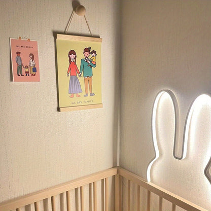 Konijn Nachtlampje 'Snuffie' – Slaapkamer & Kinderkamer LED Verlichting