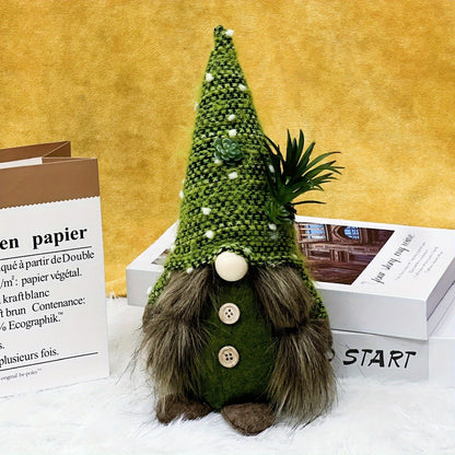 2-Pack Kerst Gnoom - Groene Dwerg Kerstfiguur