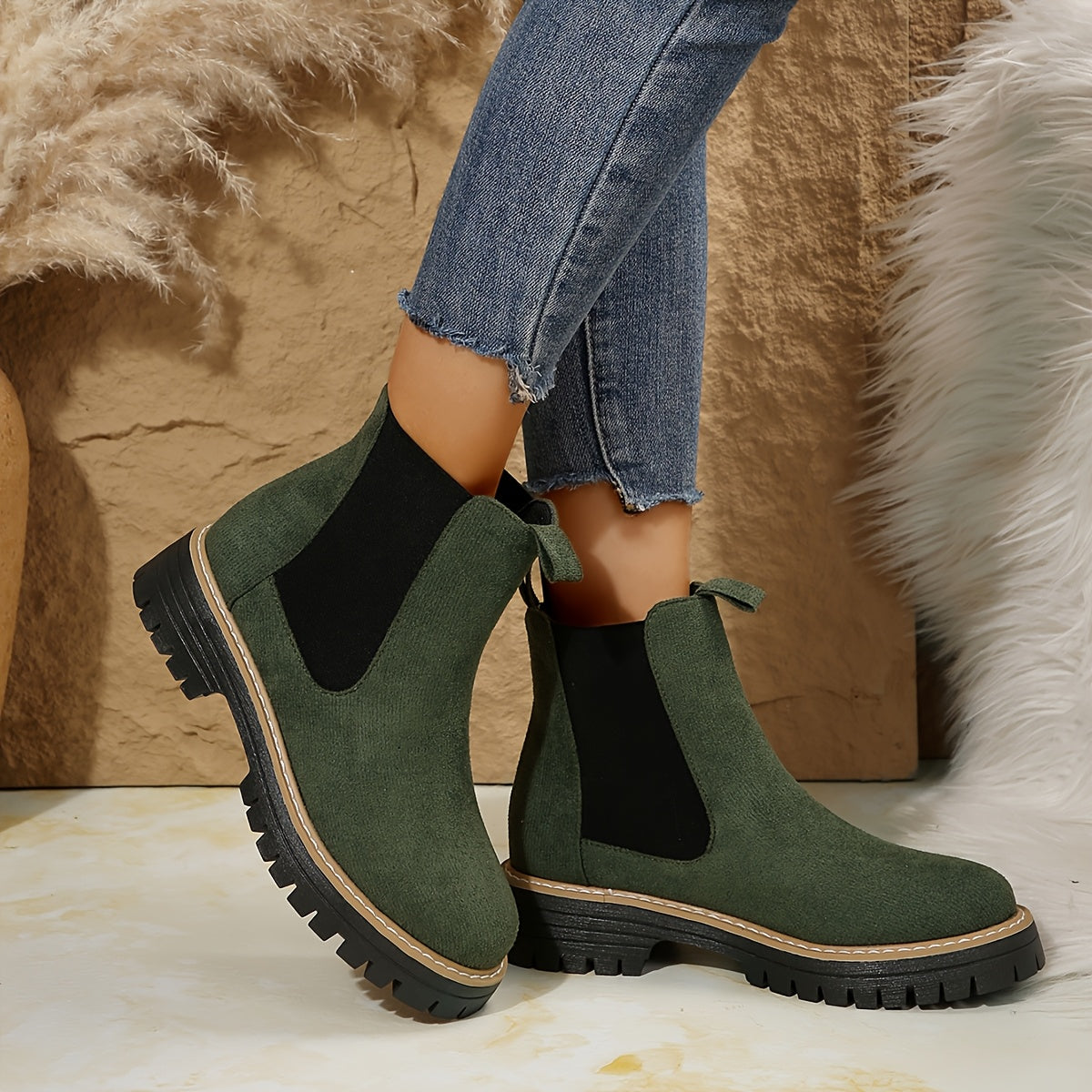 Casual Dames Schoenen – Enkellaarsjes voor Herfst en Winter
