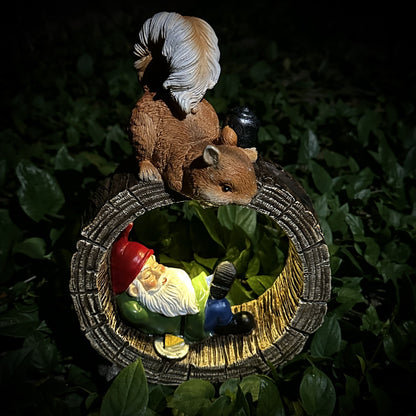 Solar Tuinbeeld Kabouter – LED Buitenlamp op Zonne-energie