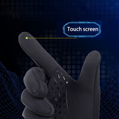 Winter Fiets Handschoenen Heren – Touchscreen, Waterdicht & Winddicht