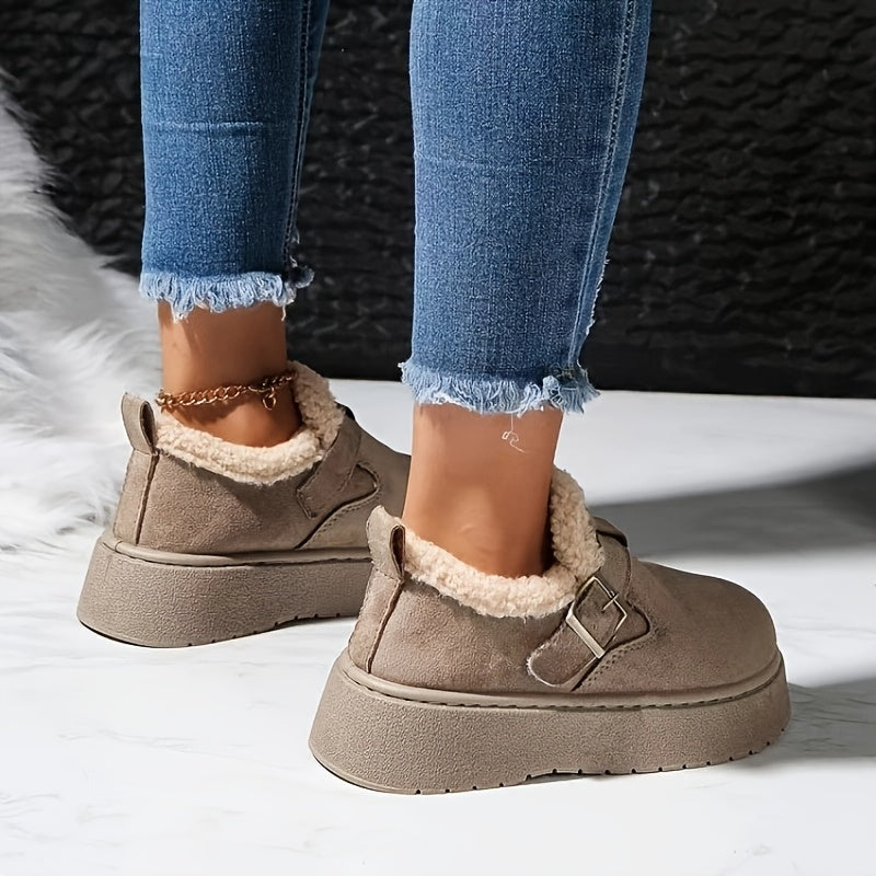 Winter Schoenen Dames – Warm Fleece Gevoerd & Antislip Zool