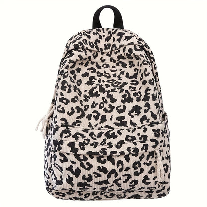 Corduroy Rugzak voor School & Werk – Laptop Tas met Meerdere Compartimenten