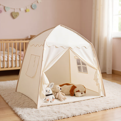 Schattig Kinder Speelhuis – Speeltent Opvouwbaar voor Binnen & Buiten