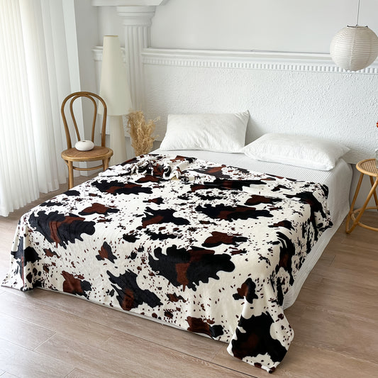Koeienprint Deken – Zacht & Warm Fleece Plaid