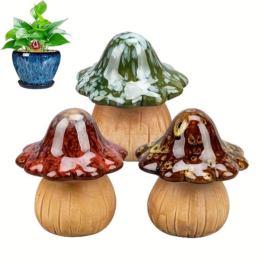 Herfst Decoratie Set – Set van 3 Keramiek Paddenstoelen