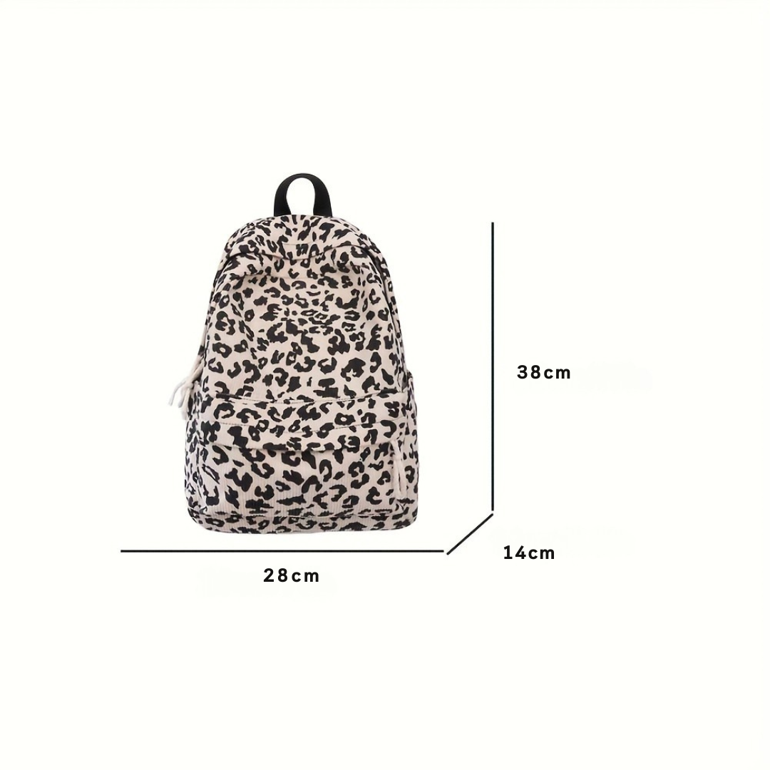 Corduroy Rugzak voor School & Werk – Laptop Tas met Meerdere Compartimenten