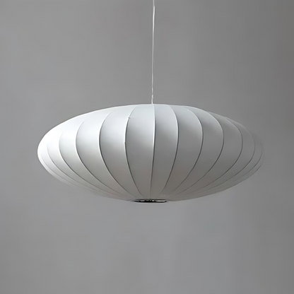 Japandi Stijl Hanglamp – Tijdloze Zijde Plafondlamp