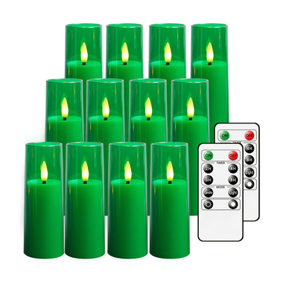 Set van 12 Luxe LED Kaarsen – Met Timer & Afstandsbediening