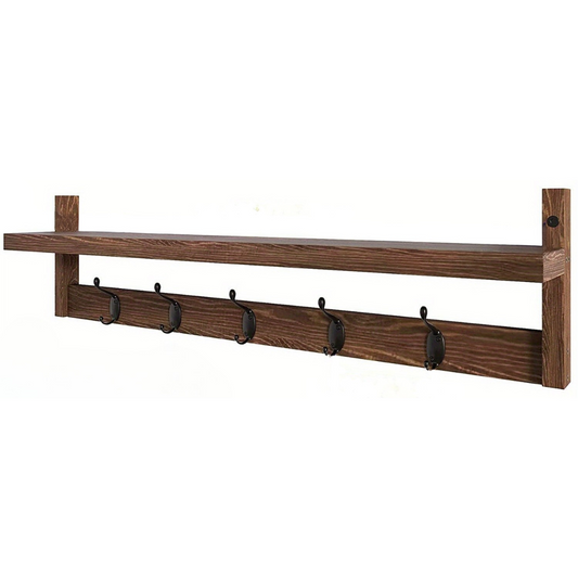 Houten Wandkapstok – Tijdloos en Praktisch voor Elk Interieur