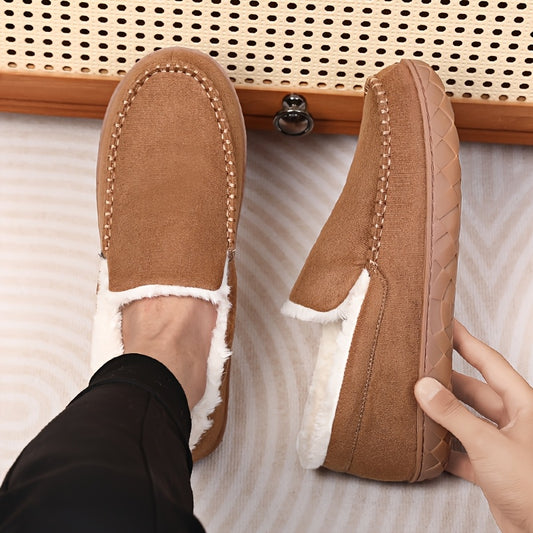 Warme Heren Pantoffels – Comfortabele en Antislip Loafers Sloffen