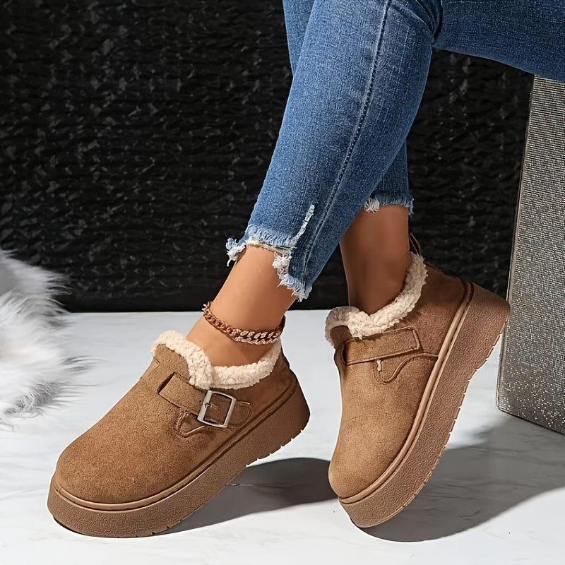Winter Schoenen Dames – Warm Fleece Gevoerd & Antislip Zool