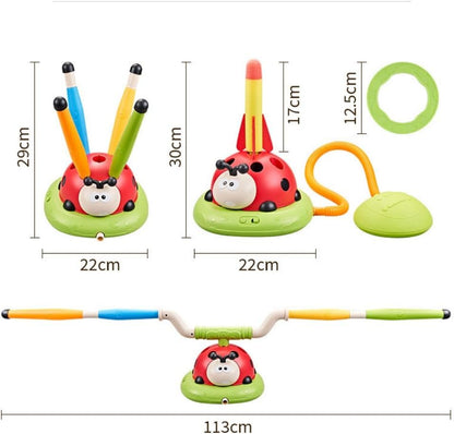 3-in-1 Speelgoed - Springtouw, Raket & Ringgooien!