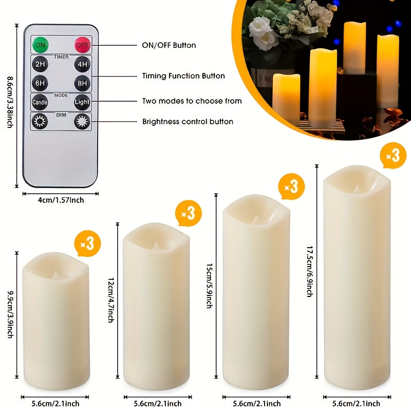 LED Kaarsen – Set van 12 Kaarsen met Timer & Afstandsbediening
