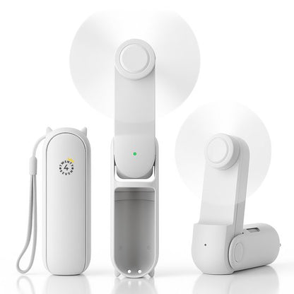 3-in-1 Handventilator – Festival Ventilator met Spiegel en Powerbank