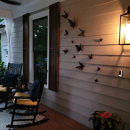 Vlinder Wanddecoratie – 12 Stuks Metalen Tuin Ornamenten