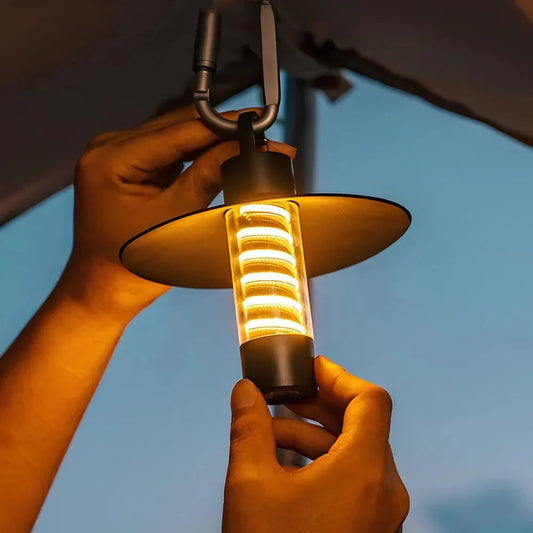 CampGlow | Draagbare Kampeer verlichting met Karabijnhaak