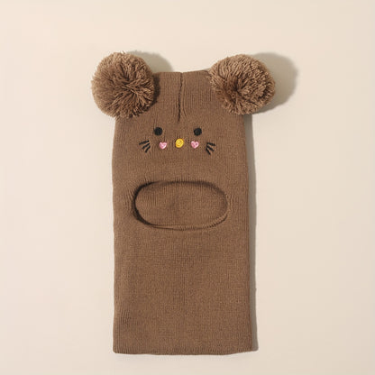 Warme Baby Muts met Oortjes – Zachte Gebreide Wintermuts