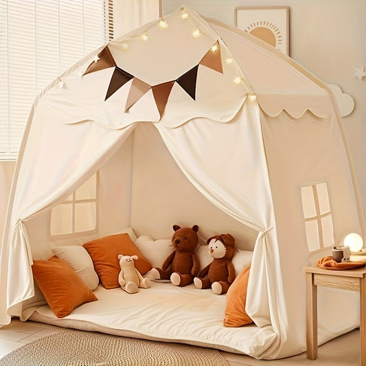 Schattig Kinder Speelhuis – Speeltent Opvouwbaar voor Binnen & Buiten