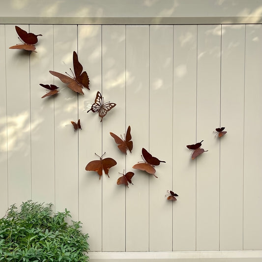 Vlinder Wanddecoratie – 12 Stuks Metalen Tuin Ornamenten