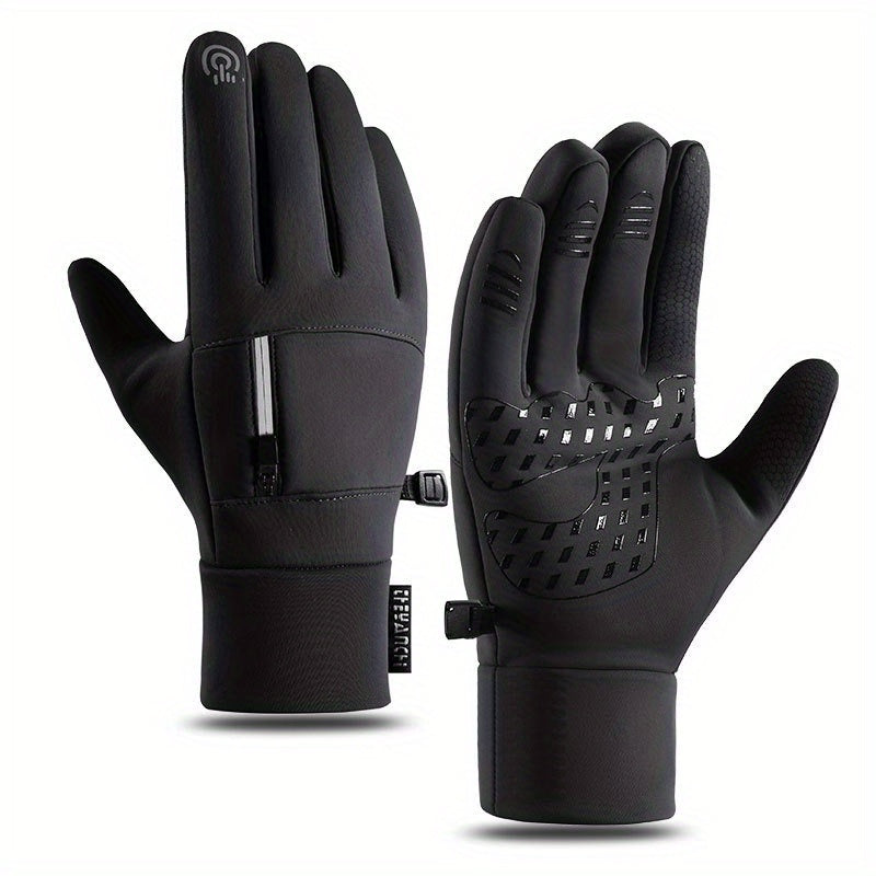 Winter Fiets Handschoenen Heren – Touchscreen, Waterdicht & Winddicht