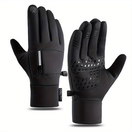 Winter Fiets Handschoenen Heren – Touchscreen, Waterdicht & Winddicht