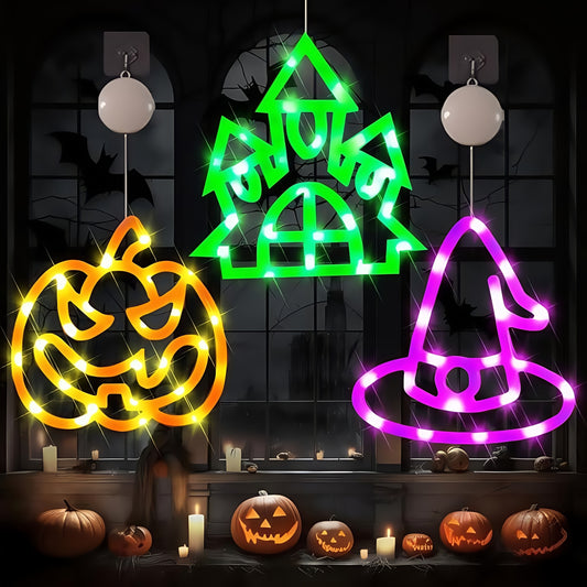 Set Halloween LED Verlichting – Sfeervolle Raamdecoratie