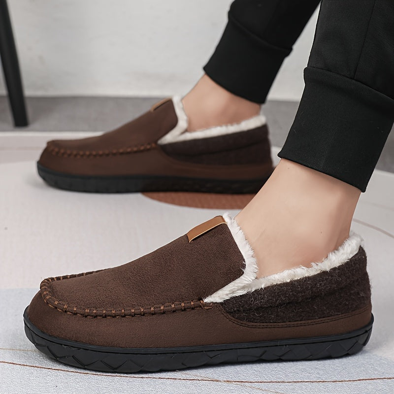 Loafers Pantoffels Heren – Schapenwollen Winter Sloffen